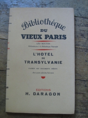 Leo MOUTON / L'HOTEL DE TRANSYLVANIE / H. DARAGON  1907 EO sur alfa vergé