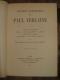 VERLAINE / OEUVRES COMPLETES ET POSTHUMES / 7 Vol. MESSEIN 1911