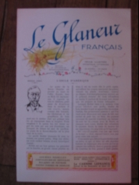 LE GLANEUR FRANCAIS / REVUE ILLUSTREE ARTISTIQUE  circa 1925