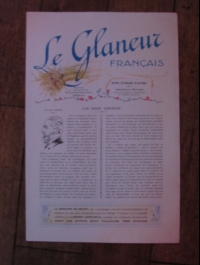 LE GLANEUR FRANCAIS / REVUE ILLUSTREE ARTISTIQUE  circa 1925