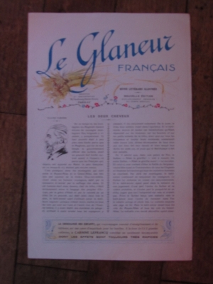 LE GLANEUR FRANCAIS / REVUE ILLUSTREE ARTISTIQUE  circa 1925