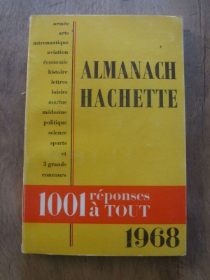 ALMANACH HACHETTE 1966