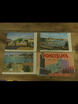 SERIE DE 7 CARTES POSTALES /  YOKOSUKA  / 1953  JAPON