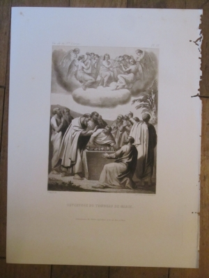 Gravure  d'après Filippo Bigioli  1855  N°52