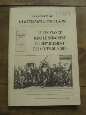 LES CAHIERS DE LA RESISTANCE POPULAIRE N°1 / CÔTES DU NORD COMMUNISME 1994