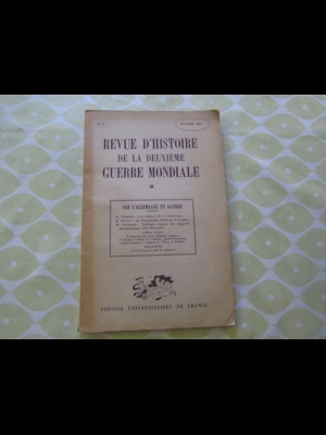 Revue d'histoire de la deuxième guerre mondiale  N° 46    Avril 1962